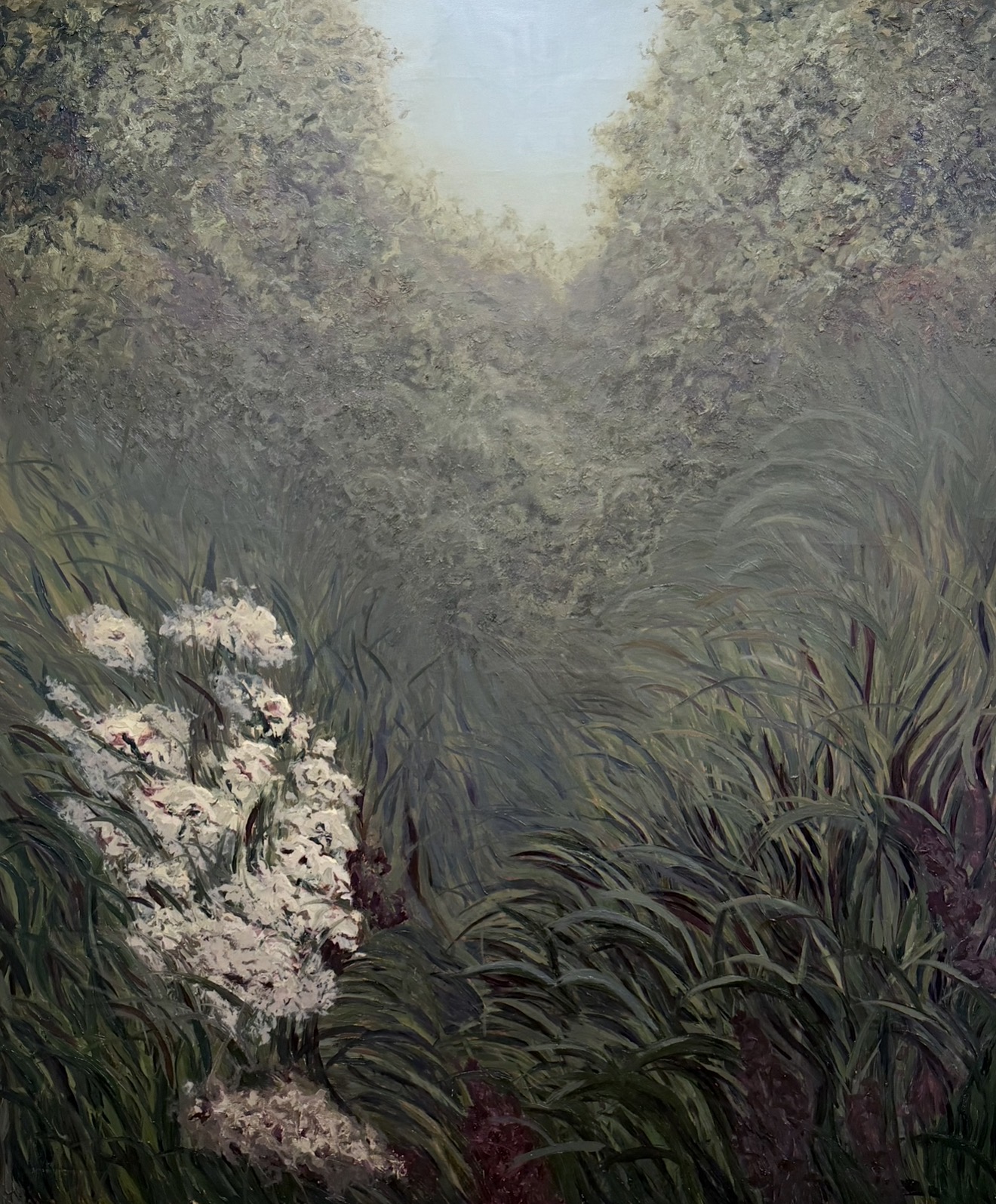 Between Veils, oil on canvas by Loris Assis